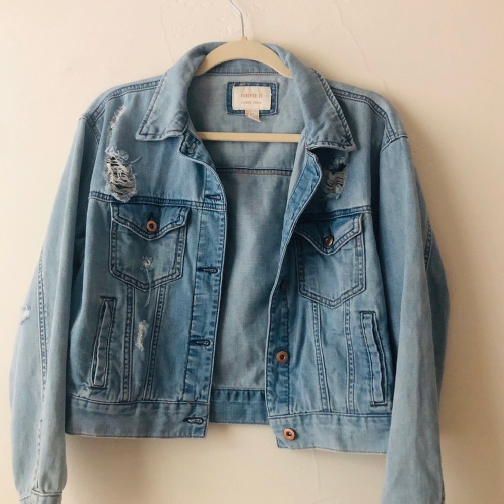 oversized jean jacket
